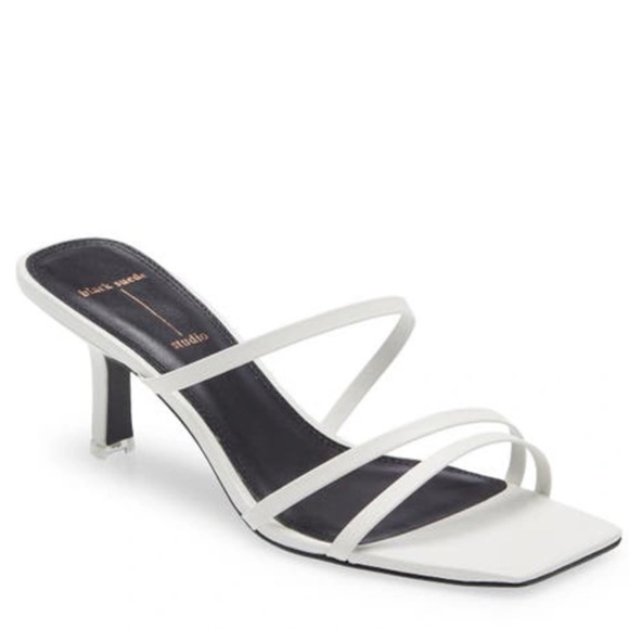 Black Suede Studio Shoes - Black Suede Studio Brand New; 41 Felicity Calfskin Strappy Slide white Sandals